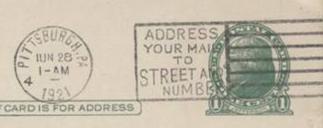 Cancellations with slogans to improve US mail service 1921-1953