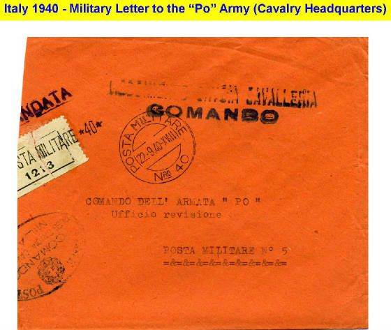 MILITARY POST of ITALIAN PO-RIVER ARMY 1940