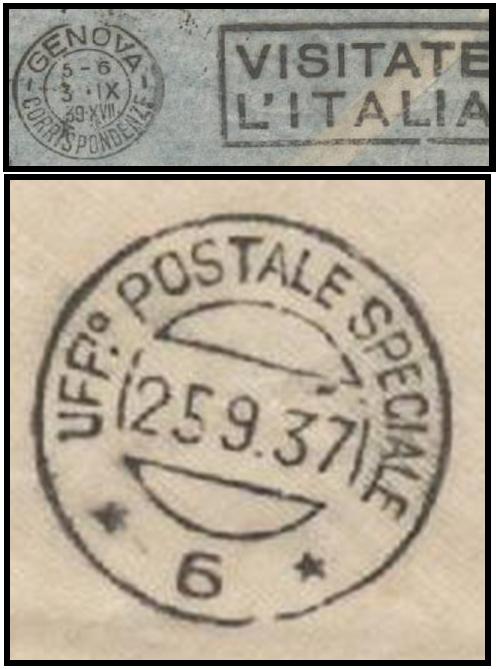 FASCIST ERA POSTMARKS (with no stamps)
