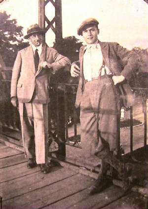 Victor with Andre Frodel circa 1933.  Click for more photos