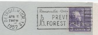 Cancellation slogans: Community funds-social concerns 1948-1954