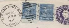 Other WW2 wartime postmarks of US cities A to G