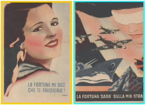 FASCIST WAR-TIME LOTTERY TICKETS